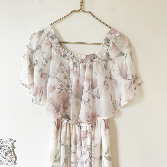 Show Me Your MuMu Hacienda Maxi Dress Forever Vine Dusty Rose L - Picture 6 of 11